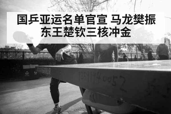 国乒亚运名单官宣 马龙樊振东王楚钦三核冲金